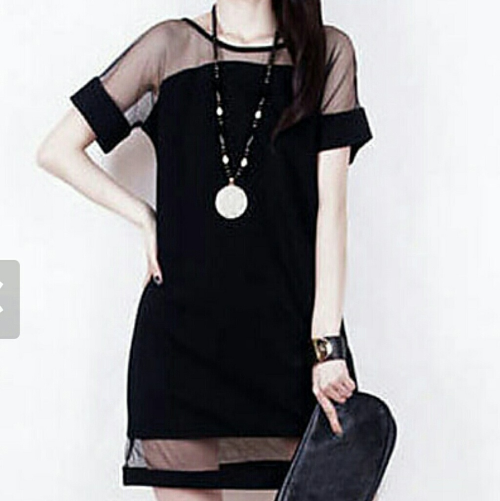 Women's Street chic Shift Dress - Patchwork